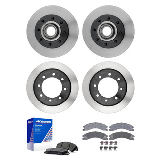 ACDelco® - Silver™ Front and Rear Brake Kit with Semi-Metallic Pads