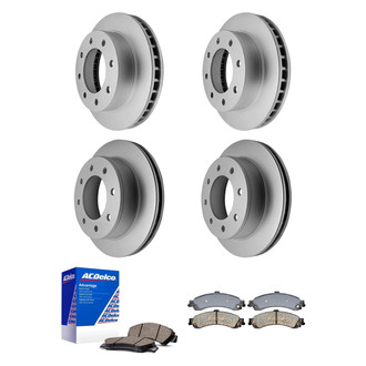 ACDelco® - Silver™ Front and Rear Brake Kit with Ceramic Pads