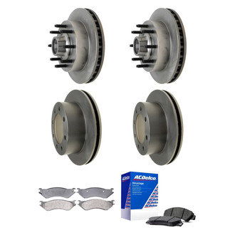 ACDelco® - Silver™ Front and Rear Brake Kit with Semi-Metallic Pads