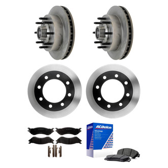 ACDelco® - Silver™ Front and Rear Brake Kit with Semi-Metallic Pads