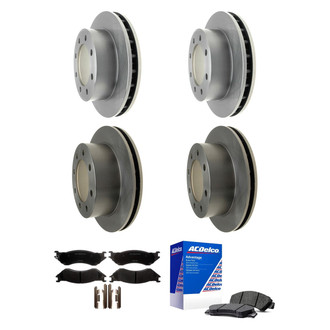 ACDelco® - Silver™ Front and Rear Brake Kit with Semi-Metallic Pads