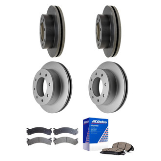 ACDelco® - Silver™ Front and Rear Brake Kit with Ceramic Pads