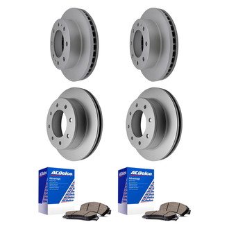 ACDelco® - Silver™ Front and Rear Brake Kit with Ceramic Pads