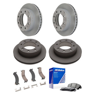 ACDelco® - GM Genuine Parts™ Plain Front and Rear Brake Kit with Semi-Metallic Pads
