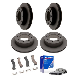 ACDelco® - GM Genuine Parts™ Plain Front and Rear Brake Kit with Semi-Metallic Pads