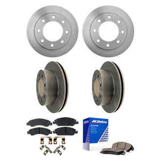 ACDelco® - Silver™ Front and Rear Brake Kit with Ceramic Pads