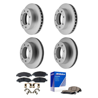 ACDelco® - Silver™ Front and Rear Brake Kit with Ceramic Pads