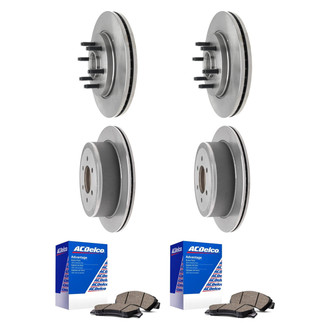 ACDelco® - Silver™ Front and Rear Brake Kit with Ceramic Pads