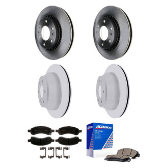 ACDelco® - Silver™ Front and Rear Brake Kit with Ceramic Pads
