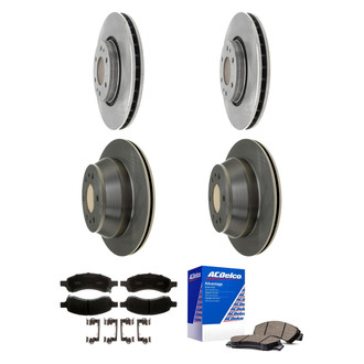 ACDelco® - Silver™ Front and Rear Brake Kit with Ceramic Pads