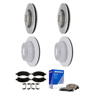 ACDelco® - Silver™ Front and Rear Brake Kit with Ceramic Pads