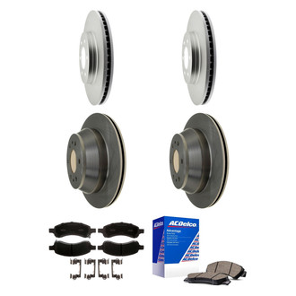 ACDelco® - Silver™ Front and Rear Brake Kit with Ceramic Pads