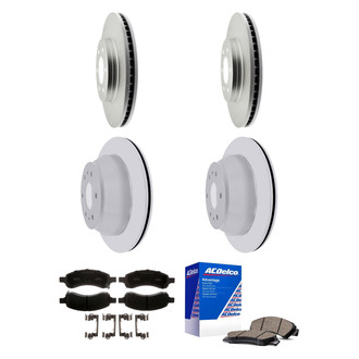 ACDelco® - Silver™ Front and Rear Brake Kit with Ceramic Pads