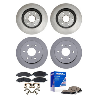 ACDelco® - Silver™ Front and Rear Brake Kit with Ceramic Pads