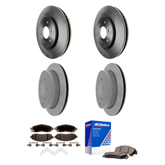ACDelco® - Silver™ Front and Rear Brake Kit with Ceramic Pads