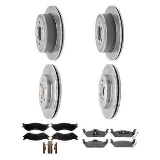 ACDelco® - Silver™ Front and Rear Brake Kit with Semi-Metallic Pads