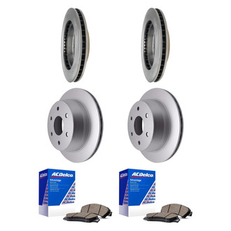 ACDelco® - Silver™ Front and Rear Brake Kit with Ceramic Pads