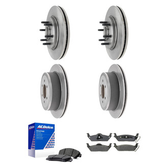 ACDelco® - Silver™ Front and Rear Brake Kit with Semi-Metallic Pads