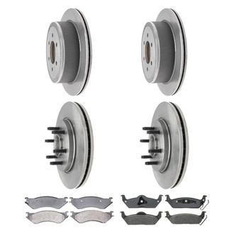 ACDelco® - Silver™ Front and Rear Brake Kit with Semi-Metallic Pads