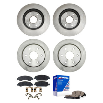 ACDelco® - Silver™ Front and Rear Brake Kit with Ceramic Pads