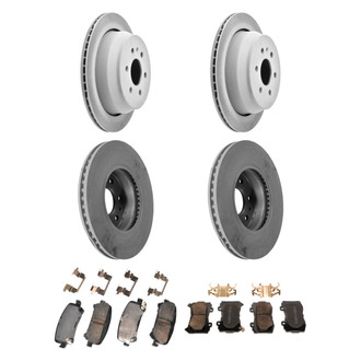 ACDelco® - GM Genuine Parts™ 1-Piece Plain Brake Kit with Semi-Metallic Brake Pads