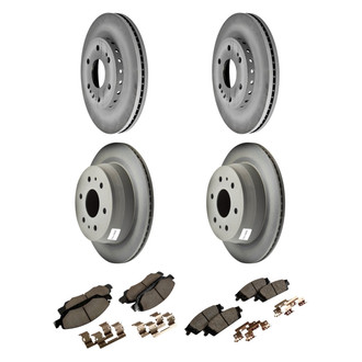 ACDelco® - GM Genuine Parts™ Plain Front and Rear Brake Kit with Semi-Metallic Pads