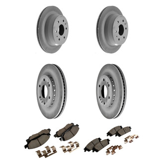 ACDelco® - GM Genuine Parts™ Plain Front and Rear Brake Kit with Semi-Metallic Pads