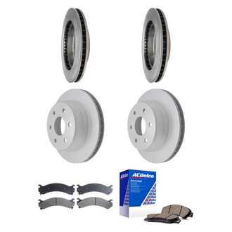 ACDelco® - Silver™ Front and Rear Brake Kit with Ceramic Pads