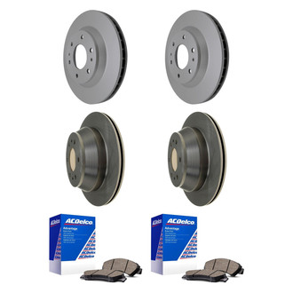 ACDelco® - Silver™ Front and Rear Brake Kit with Ceramic Pads