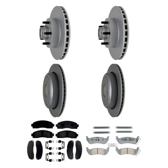 ACDelco® - Gold™ 1-Piece Plain Brake Kit with Ceramic Brake Pads