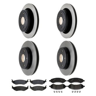ACDelco® - Gold™ 1-Piece Plain Brake Kit with Semi-Metallic Brake Pads