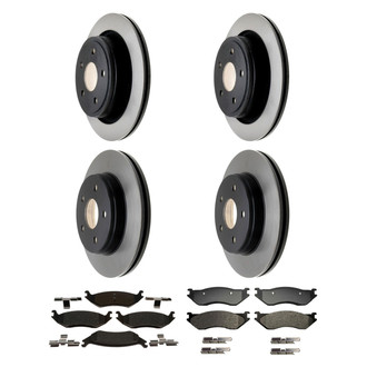 ACDelco® - Gold™ Front and Rear Brake Kit with Semi-Metallic Pads