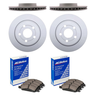 ACDelco® - Gold™ 1-Piece Plain Brake Kit with Ceramic Brake Pads