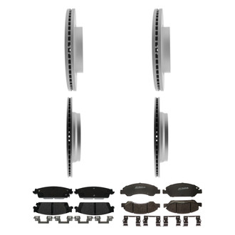 ACDelco® - Gold™ 1-Piece Plain Brake Kit with Semi-Metallic Brake Pads