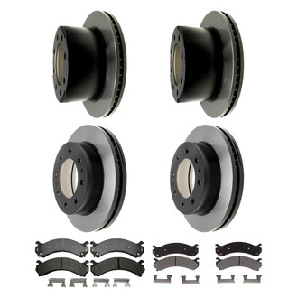 ACDelco® - Gold™ 1-Piece Plain Brake Kit with Ceramic Brake Pads
