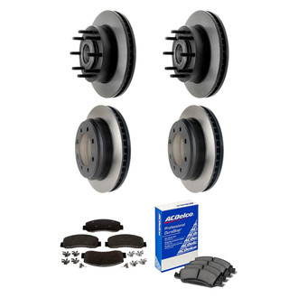 ACDelco® - Gold™ Front and Rear Brake Kit with Semi-Metallic Pads