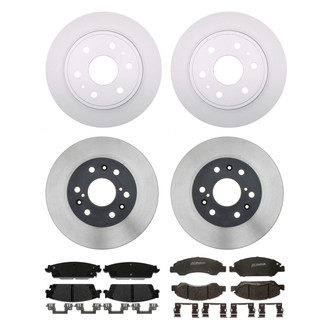 ACDelco® - Gold™ 1-Piece Plain Brake Kit with Semi-Metallic Brake Pads