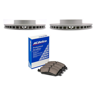 ACDelco® - Gold™ 1-Piece Slotted Brake Kit with Ceramic Brake Pads