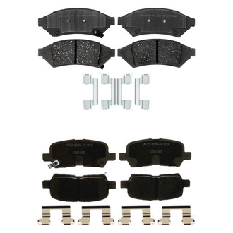ACDelco® - Silver™ Ceramic Front and Rear Disc Brake Pad Set