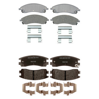 ACDelco® - Silver™ Ceramic Front and Rear Disc Brake Pad Set