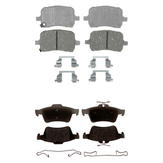 ACDelco® - Silver™ Ceramic Front and Rear Disc Brake Pad Set