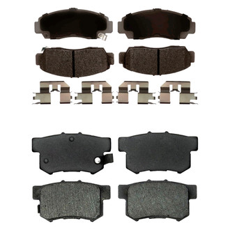 ACDelco® - Silver™ Ceramic Front and Rear Disc Brake Pad Set