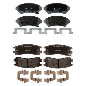 ACDelco® - Silver™ Ceramic Front and Rear Disc Brake Pad Set