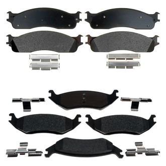 ACDelco® - Silver™ Semi-Metallic Front and Rear Disc Brake Pad Set