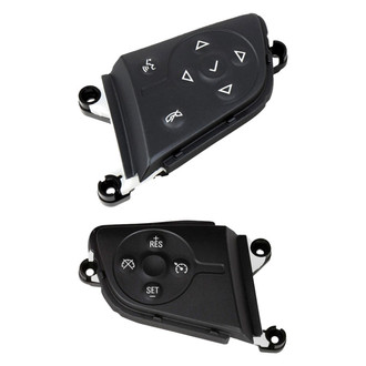 ACDelco® - GM Original Equipment™ Black Carbon Steering Wheel Cruise Control Switch with Radio Control Switch Set