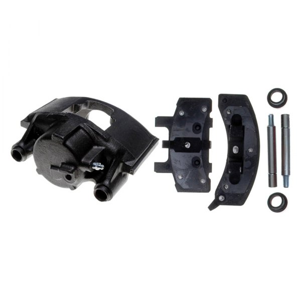 Loaded Non-Coated ACDelco Professional 18R746 Front Driver Side Disc Brake Caliper Assembly with Semi-Metallic Pads Remanufactured