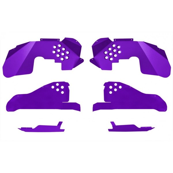 ACE Engineering® - Sinbad Purple Aluminum Front and Rear Inner Fenders Kit