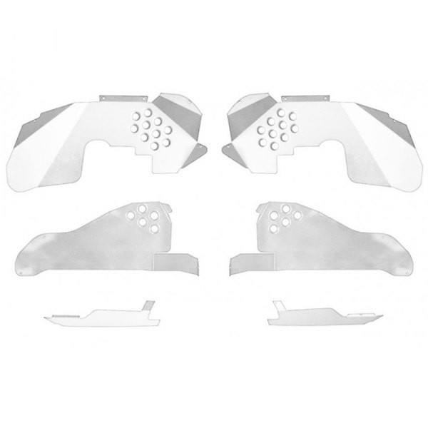 ACE Engineering® - Cloud White Aluminum Front and Rear Inner Fenders Kit