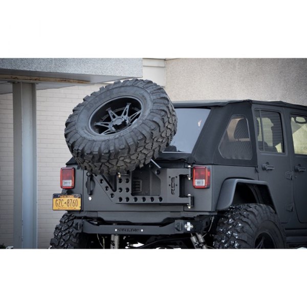 ACE Engineering® - Stand Alone Texturized Black Slant Tire Carrier Kit