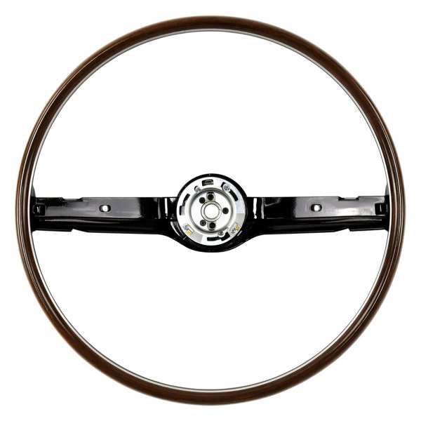 ACP® - 2-Spoke Deluxe Woodgrain Black Steering Wheels